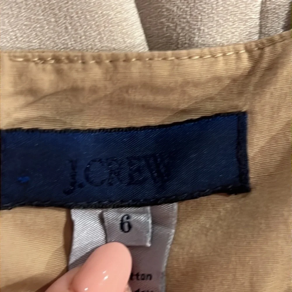 J. Crew khaki sleeveless dress